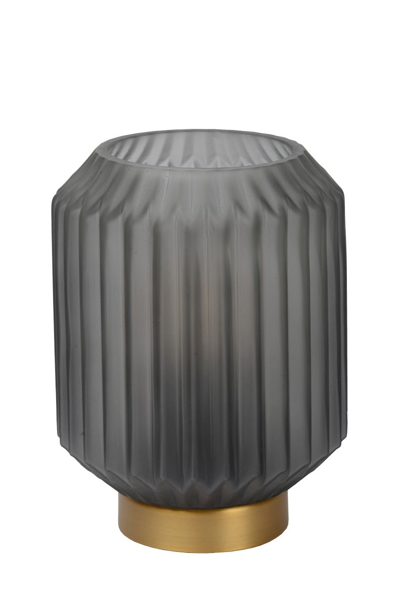 Lucide SUENO - Stolná lampa - Ø 13 cm - 1xE14 - Satin Grey